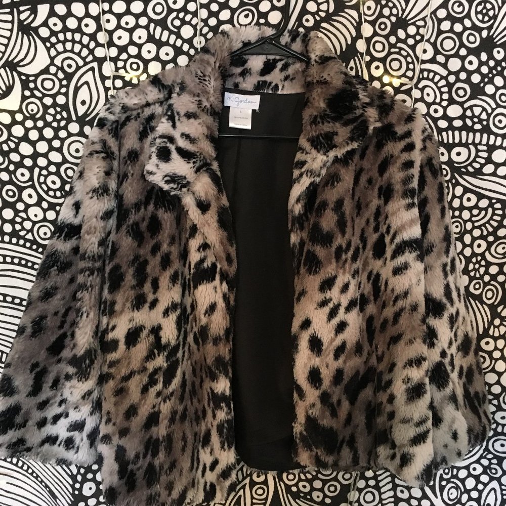 Faux fur coat